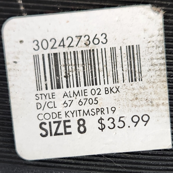 Charlotte Russe Black Sparkly Embellished ALMIE Heels Sandals Shoes Sz 8 - Picture 4 of 12